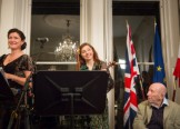 Austrian Cultural Forum London: The Bluebelles with composer Eric Sanders at an award ceremony